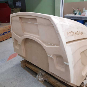 Production of fiberglass housings for medical and SPA equipment